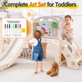 thumbnail image 3 of BUYWAY Toddler Swing and Slide, 12 in 1 Kids Slide Playset with Climber,  Indoor Outdoor Backyard Playground Blue Yellow, 3 of 8