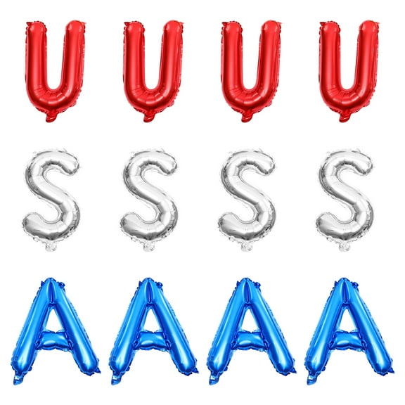 NICEXMAS Balloon Set Balloons Plastic Festival Decoration Hosts Fourth of July Party 12pcs