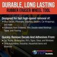 thumbnail image 5 of TCP Global Rubber Eraser Wheel with Drill Adapter (Pack of 12) Decal Remover Wheel - Sticker Remover Tool - Pinstripe Removal - Emblem Removal Tool - Removes Adhesives on Car, Auto, Boat, RV & Signs, 5 of 6