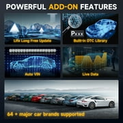 FOXWELL Automotive Diagnostic Scan Tool All Systems OBD2 Scanner Free 8 Maintenance ABS Bleeding SAS Calibration Injector Coding TPS Oil EPB BRT DPF Reset EOBD Car Code Reader Free Update