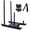 Black, variant on Gold Dance Pole Spinning Static Portable Adjustable Height 7.3-9ft Heavy Duty Steel 440lb Capacity for Home Gym Club