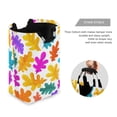 thumbnail image 3 of Oak Leaves with Cute Colors Laundry Basket with Handles Foldable Laundry Hamper Freestanding Washing Bin 50L, 3 of 7