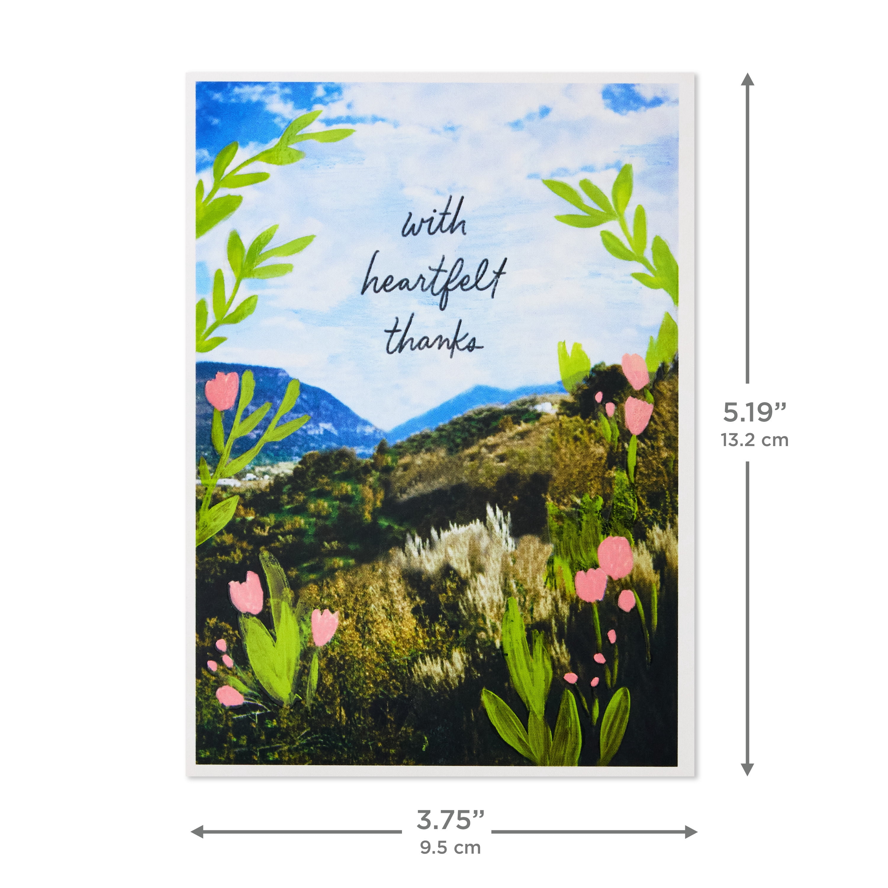 Hallmark Blank Thank You Notes (Mountain Landscape), Pack of 10