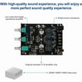 thumbnail image 5 of ZK-502T Power Amp Bluetooth 5.0 Audio Amplifiers Board 2.0 Channel 50W+50W AUX BT DC12-24V Mini Stereo Amplifier Module with Treble and Bass for DIY Home Speakers, 5 of 12