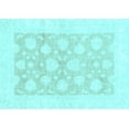 thumbnail image 1 of Ahgly Company Indoor Rectangle Oriental Light Blue Traditional Area Rugs, 5' x 7', 1 of 4