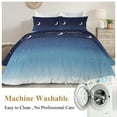thumbnail image 6 of Sleepwish Kids Bedding Galaxy Duvet Cover Set King Size Star Moon Comforter Cover Set,Blue, 6 of 6