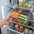 thumbnail image 6 of Extra-Deep Fridge Drawer Organizer, Clear Undershelf Refrigerator Organizers and Storage,  Sturdy Fridge Drawer for Refrigerators Under 0.6", 6 of 6