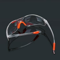 Homoyoyo 4Pcs Transparent Protective Eyewear Safety Glasses for Construction Use