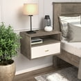 thumbnail image 6 of Prepac Hanging Nightstand with Open Shelf Multi-Color Engineered Wood-Set of 2, 6 of 10