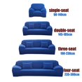 thumbnail image 2 of LAMIRO Solid Color Elastic Sofa Cover for L Shaped Sectional Corner Chaise Longue Sofa Stretch Couch Cover Slipcovers for Living Room, 2 of 7
