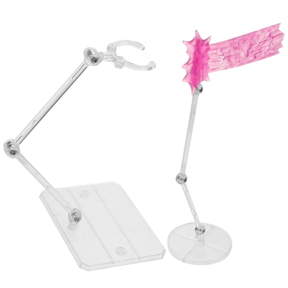 1 Ensemble Support de Figurine d'Action avec Effet Support d'Affichage pour Modèles d'Anime et Poupées Support de Figurine d'Action de Table Présentoir en Plastique avec Effet