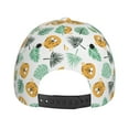 thumbnail image 4 of Picia Tiger Leaves pattern Trucker Low Profile Hat Men Women Baseball Cap Dad Hat Adjustable Unconstructed Plain Cap, 4 of 9