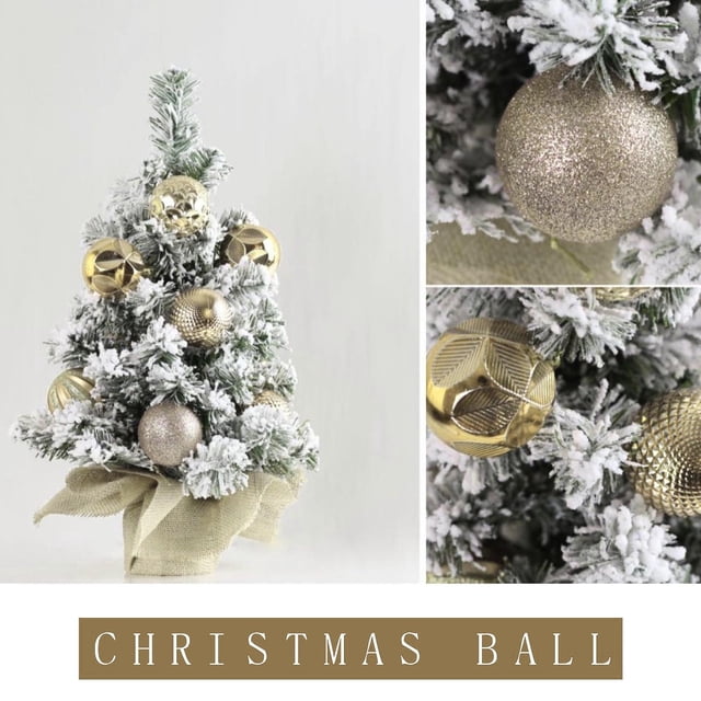 12 bolas navideñas para árbol de Navidad, adornos colgantes para árbol de Navidad, 12 bolas de cristal, bolas LED, para decoración navideña del hogar, color transparente, no plegables, para