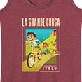 thumbnail image 3 of Luca - La Grande Corsa Postcard - Women's Racerback Tank Top, 3 of 5