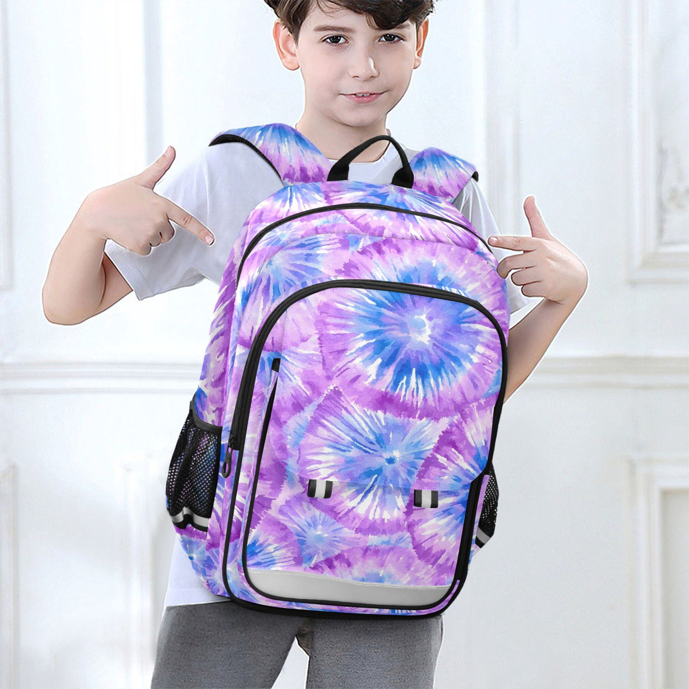 ALAZA Tie-dye Purple-p2 Laptop Backpack Purse Travel Bag Casual School Bookbag Rucksack for Women Men