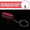 thumbnail image 3 of Key Chain Bag Keychains Outdoor Decoration Retro Wafer Travel Miss Red, 3 of 8