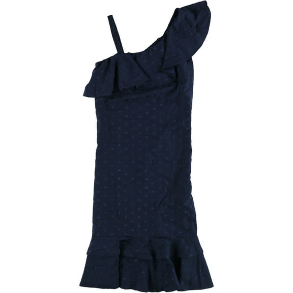 maison Jules Womens Polka Dot A-line Dress, Blue, X-Small
