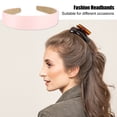thumbnail image 3 of Diadema de gamuza Unique Bargains para mujer antideslizante rosa 1 pulgada de ancho, 3 of 7