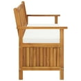 thumbnail image 3 of vidaXL Banc de Rangement avec Coussin 148 cm Bois d'Acacia Massif, 3 of 5