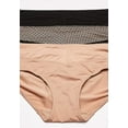 thumbnail image 4 of Blissful Benefits by Warner's® Women's No Muffin Top Micro Hipster 3-pack RU3383W, 4 of 4