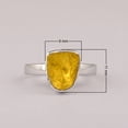 thumbnail image 2 of Mooneye 0.50 CTW Natural Yellow Diamond Polki Solitaire Women Gifts Ring 925 Sterling Silver, 2 of 5