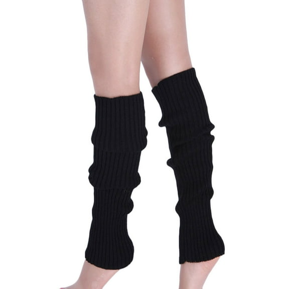 Clearance! Baberdicy Knit Boot Stockings Warmer Leg Cuffs Socks Black