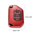thumbnail image 4 of Funda de TPU para llavero Jeep Wrangler JL JLU Gladiator JT Rubicon Sahara JLU 2018-2021 Protector de carcasa para llavero rojo, 4 of 6