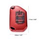 thumbnail image 4 of Funda de TPU para llavero Jeep Wrangler JL JLU Gladiator JT Rubicon Sahara JLU 2018-2021 Protector de carcasa para llavero rojo, 4 of 6
