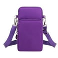 thumbnail image 4 of Bxaolu Small Sling Bag for Men and Women with 3 Pockets, Multipurpose&nbsp;Backpack Crossbody Chest Bag Casual Travel Bag for Hiking, Light Purple, 4 of 9