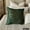3. Dark Green (Floating Leaf), variant on The HomeCentric Decorative Mint Green & Grey Pack of 2, 16"x16" (40x40 cm) Throw Pillows, Jute & Faux Leather Faux Leather Tape Throw Pillows For Couch, Patchwork Modern Style Easter - Mint Fresh