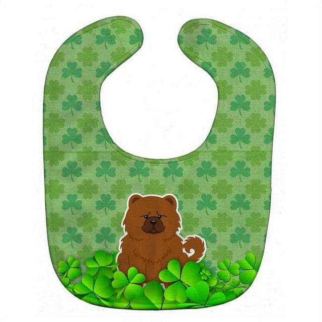 Caroline's Treasures BB6283BIB Bavoir pour Bébé Chow Chow Trèfles Rouges