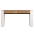 thumbnail image 7 of OKD Modern Entryway Console Table, Wooden Sofa Table with 2 Large Drawers，Entryway Table for Living Room, Hallway, Antique White, 7 of 7