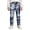 Blue, variant on Aihuaihua Boy's Fit Ripped Destroyed Distressed Fashion Kids Denim Jeans Pants Blue