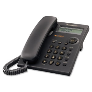 Panasonic Standard Phone - Black - Corded - 1 x Phone Line CORDED PHONE DESK/WALL