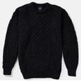 thumbnail image 5 of Aran Men's Irish Wool Traditional Sweater Cable Knitted Pullover Made in Ireland, 5 of 7