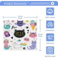 thumbnail image 5 of GZHJMY Funny Doodle Cat Face Wash Towel Cotton Towel Soft Cleansing Hand Towel Reusable 12 * 12in, 5 of 7