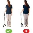 thumbnail image 6 of KMINA Quad Cane for Women and Men (Sturdy 3.3 lbs), 4 Prong Cane for Stability and Balance, Ergonomic Handle, Supports 350 lbs, Patented Design - Made in Europe, 6 of 9