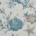 thumbnail image 3 of Madison Park Adult King Quilt Sets Breathable Coastal Pebble Beach 6-Piece Cotton in Blue, 3 of 10