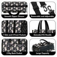 thumbnail image 3 of Teacher Tote Bag,Black Fairy Star Pattern Teacher Utility Tote Bag,Large Work Tote Bags for Women with Multiple Pockets,Top Zipper Closure,13.8x10.6x6.7 Inch, 3 of 5