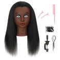 thumbnail image 1 of Cabeza de maniquí LECIPO, cabello humano 100% auténtico con soporte de 56 cm, 1 of 4