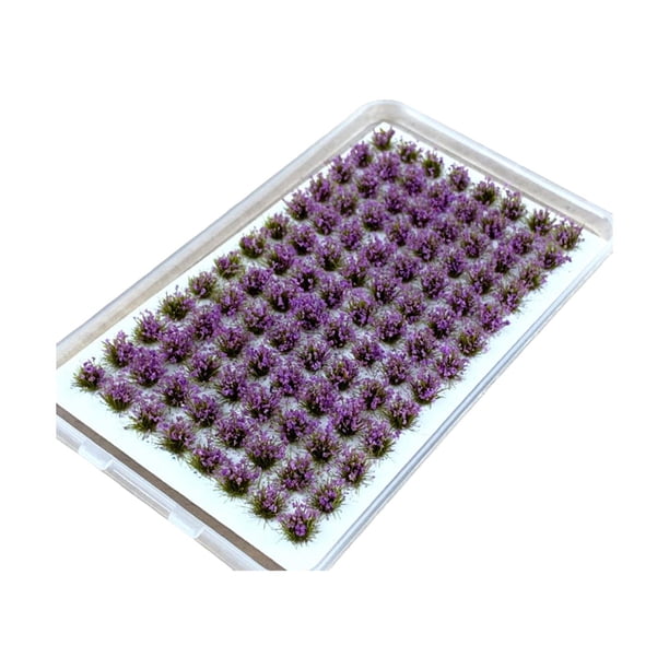 Racimos de flores artificiales en miniatura para escenografía arquitectónica. Amaranto