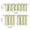 thumbnail image 6 of Kitchen Curtains 24 Inch Short - 3 Panel Set with Cute Cat Paw Pattern, Rod Pocket Window Curtain, 100% Polyester for Pet Lovers Farmhouse, Cafe, Kitchen, Bedroom, Easy Wash, 6 of 6