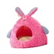 thumbnail image 5 of Nido para perros y gatos semicerrado, tienda de campaña para gatos, cómoda casa de escondite, cueva para mascotas que se calienta sola, acogedora casa rosa, 5 of 9
