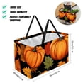thumbnail image 2 of Maple Ieaf Pumpkin Collapsible Oxford Cloth Storage Bins Toy Basket Tote Bag - Reusable Foldable Large Capacity Bucket, 2 of 7