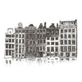 thumbnail image 2 of Incado 24x18 Black Ornate Wood Framed with Double Matting Museum Art Print Titled - Amsterdam II, 2 of 4