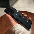 thumbnail image 4 of Luxury Plating Square Clear Phone Case For iPhone 12 13 14 Pro Max Plus Silicone Frame Shockproof Cover, 4 of 5