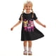 thumbnail image 1 of Vestido de Verano de Manga Corta 3-12 Años Vestido Impreso de Moda de Cuello Redondo Casual de las Niñas con Poliéster Elástico Suave, Manga Corta Transpirable para Todos los Días, 1 of 9