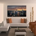 thumbnail image 3 of Babylon New York Wall Art City Skyline Picture Canvas Art Downtown Night Framed Painting Wall Decor For Home Office Bedroom Livingroom Ready to Hang, 3 of 6