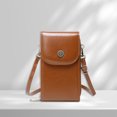 thumbnail image 1 of Bolsa De Hombro PU Crossbody Bag Durable Women Phone Wallet Bag para el ocio diario (marrón) Sywqhk Para Estrenar, 1 of 8