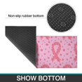 thumbnail image 6 of Pink Breast Cancer Ribbon Floral Pattern Kitchen Rugs Sets Of 2,Anti Fatigue Kitchen Mat Rugs Non Slip Washable,Decorative Kitchen Floor Mats for Kitchen,Sink,Laundry,17"x30"+17"x47", 6 of 7